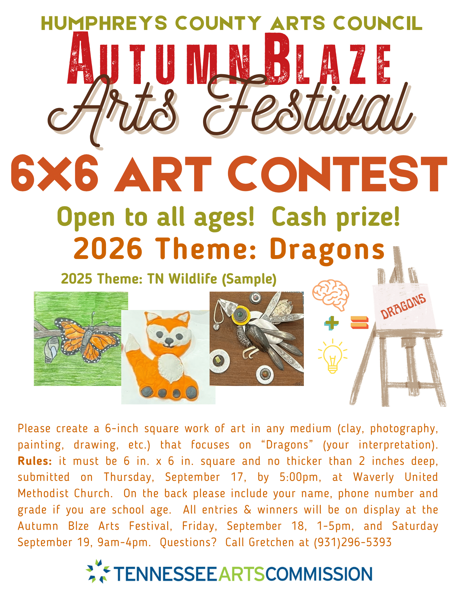 2026 Autumn Blaze Arts Festival event poster